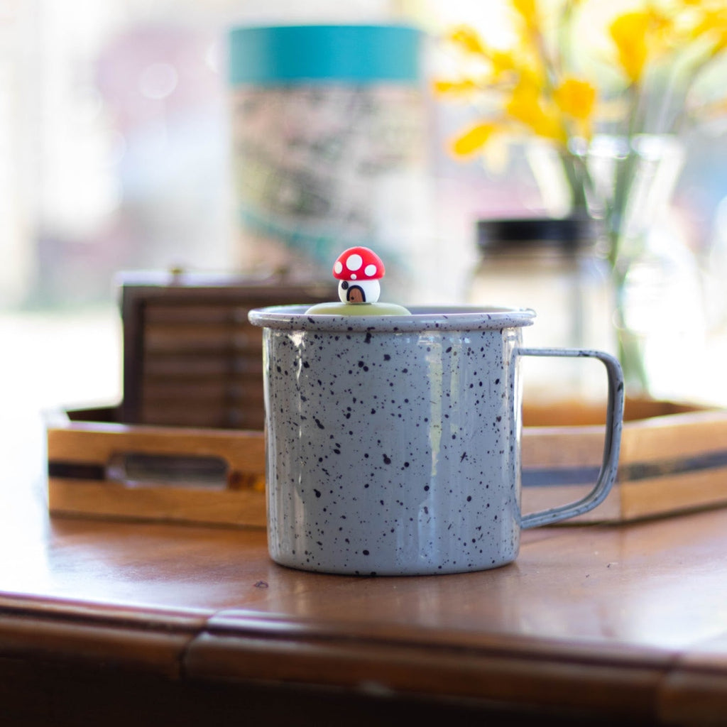 Floating Red Mushroom Cottage Tea Infuser - Cute Tea Infuser for Loose Leaf Tea